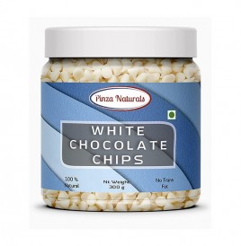 Pinza Naturals White Chocolate Chips   Plastic Jar  300 grams